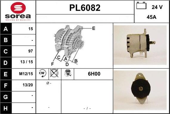 Sera PL6082 - Генератор autospares.lv