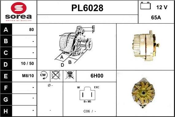 Sera PL6028 - Генератор autospares.lv