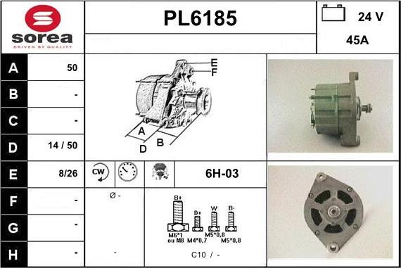 Sera PL6185 - Генератор autospares.lv