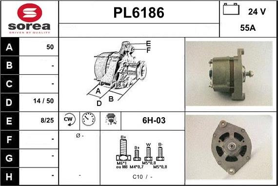 Sera PL6186 - Генератор autospares.lv