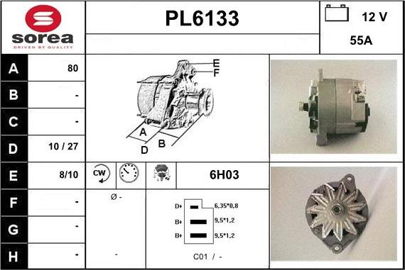 Sera PL6133 - Генератор autospares.lv