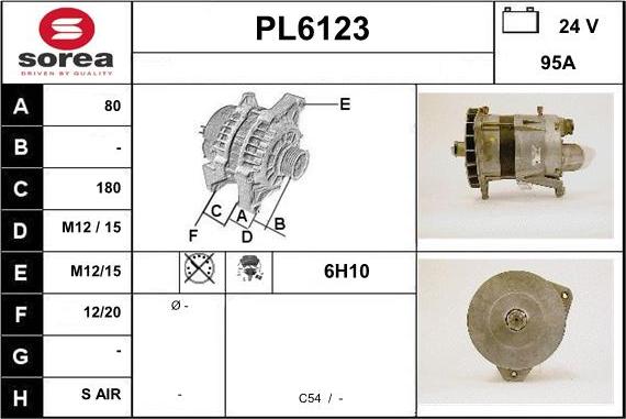 Sera PL6123 - Генератор autospares.lv