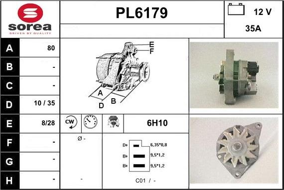 Sera PL6179 - Генератор autospares.lv