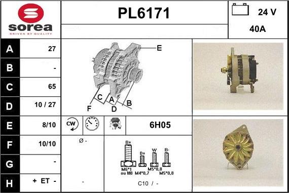 Sera PL6171 - Генератор autospares.lv