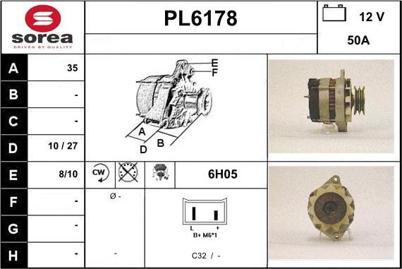 Sera PL6178 - Генератор autospares.lv