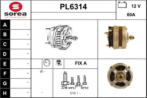 Sera PL6314 - Генератор autospares.lv