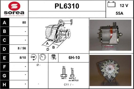 Sera PL6310 - Генератор autospares.lv