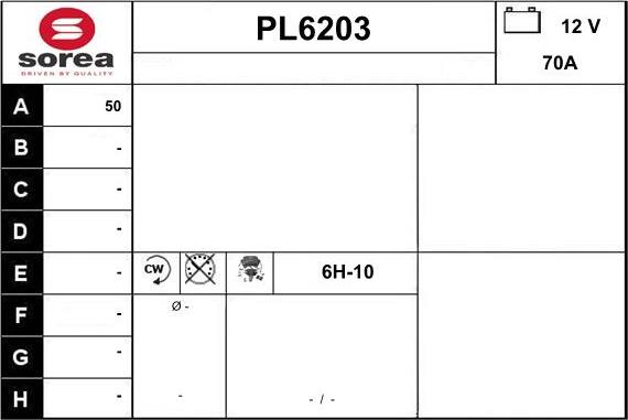 Sera PL6203 - Генератор autospares.lv