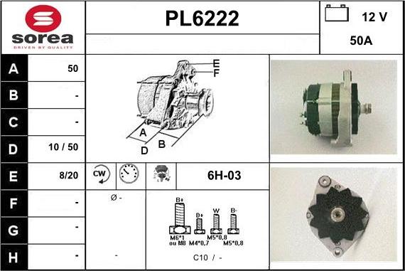 Sera PL6222 - Генератор autospares.lv