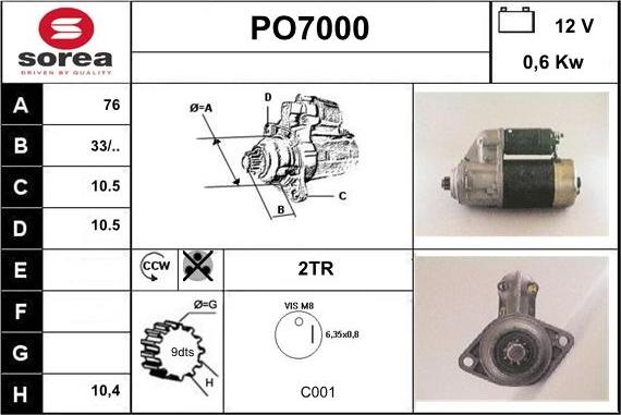 Sera PO7000 - Стартер autospares.lv