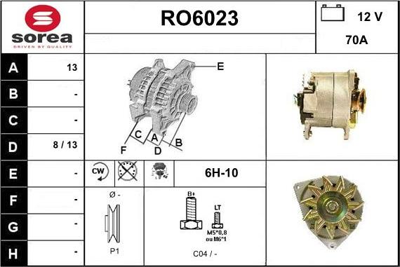 Sera RO6023 - Генератор autospares.lv