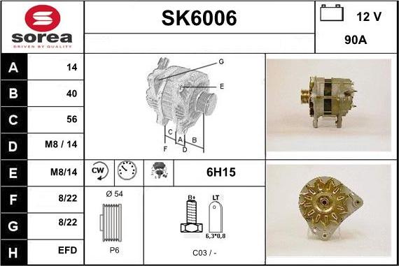 Sera SK6006 - Генератор autospares.lv