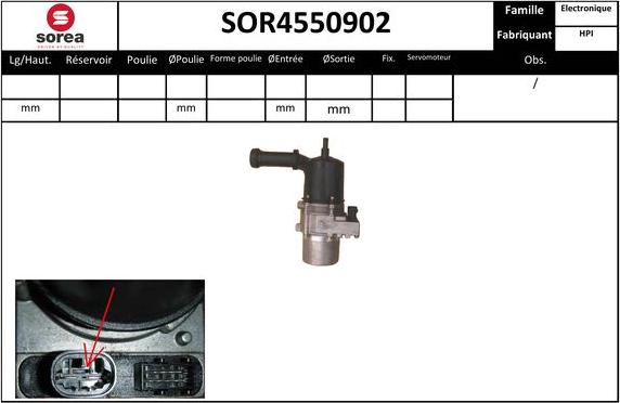 Sera SOR4550902 - Гидравлический насос, рулевое управление, ГУР autospares.lv