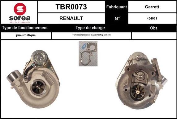 Sera TBR0073 - Турбина, компрессор autospares.lv