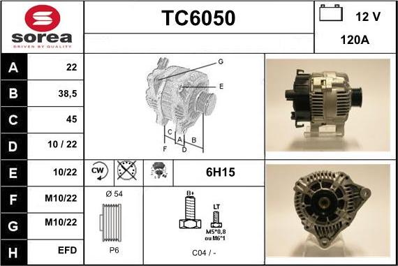 Sera TC6050 - Генератор autospares.lv