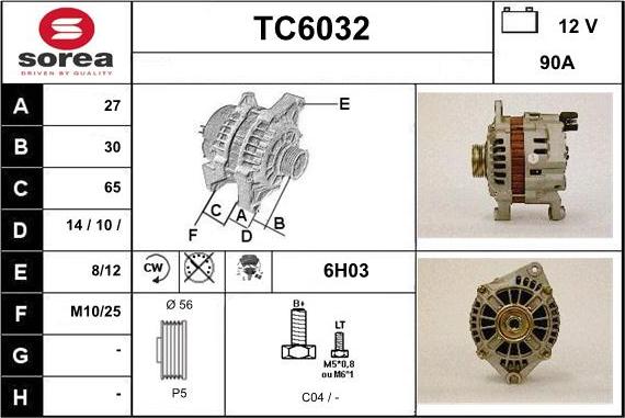 Sera TC6032 - Генератор autospares.lv