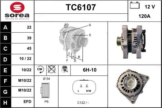 Sera TC6107 - Генератор autospares.lv