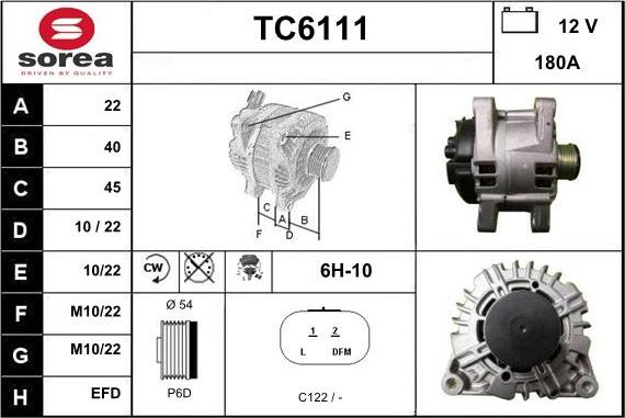 Sera TC6111 - Генератор autospares.lv