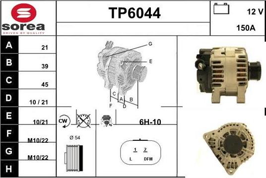 Sera TP6044 - Генератор autospares.lv