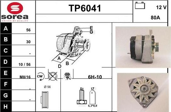 Sera TP6041 - Генератор autospares.lv