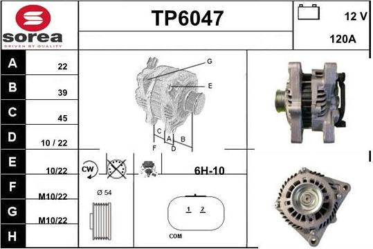 Sera TP6047 - Генератор autospares.lv