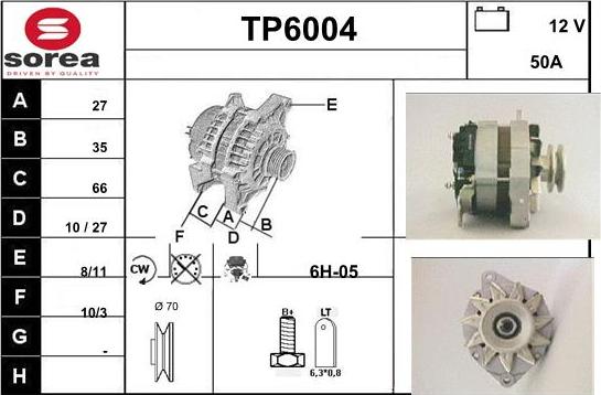 Sera TP6004 - Генератор autospares.lv