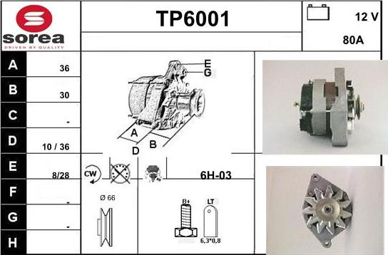 Sera TP6001 - Генератор autospares.lv