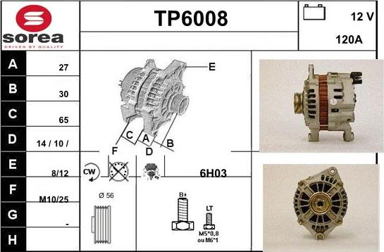 Sera TP6008 - Генератор autospares.lv