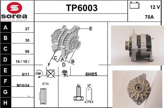 Sera TP6003 - Генератор autospares.lv