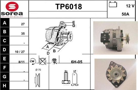 Sera TP6018 - Генератор autospares.lv