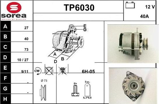 Sera TP6030 - Генератор autospares.lv