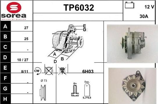 Sera TP6032 - Генератор autospares.lv