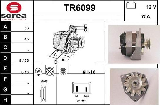 Sera TR6099 - Генератор autospares.lv