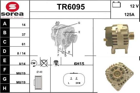 Sera TR6095 - Генератор autospares.lv