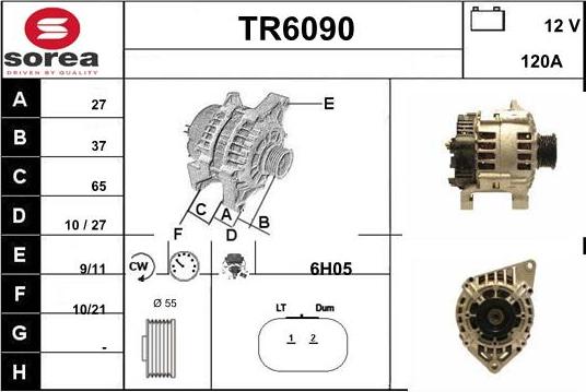 Sera TR6090 - Генератор autospares.lv