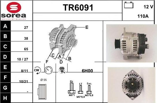 Sera TR6091 - Генератор autospares.lv