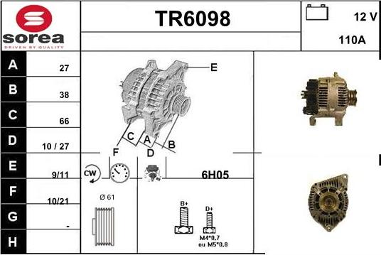 Sera TR6098 - Генератор autospares.lv