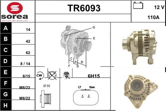 Sera TR6093 - Генератор autospares.lv