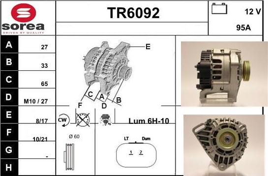 Sera TR6092 - Генератор autospares.lv