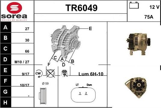 Sera TR6049 - Генератор autospares.lv