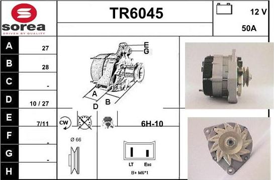 Sera TR6045 - Генератор autospares.lv