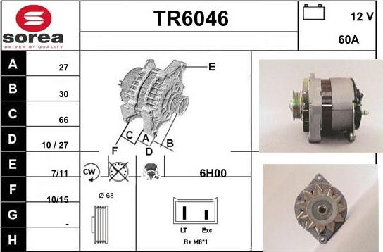 Sera TR6046 - Генератор autospares.lv