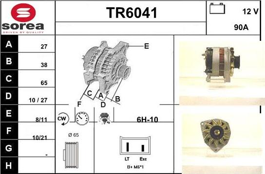 Sera TR6041 - Генератор autospares.lv