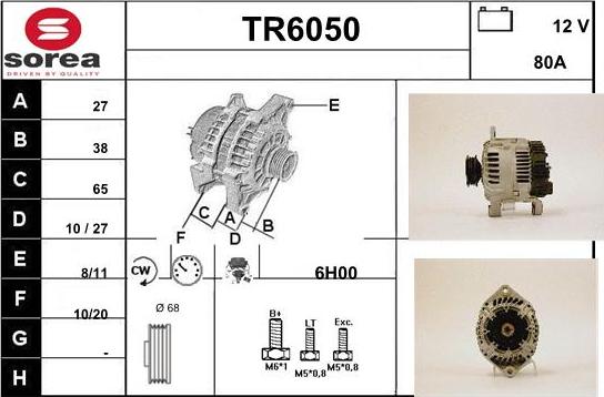 Sera TR6050 - Генератор autospares.lv