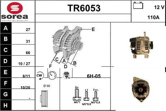 Sera TR6053 - Генератор autospares.lv