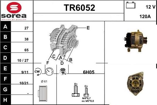 Sera TR6052 - Генератор autospares.lv