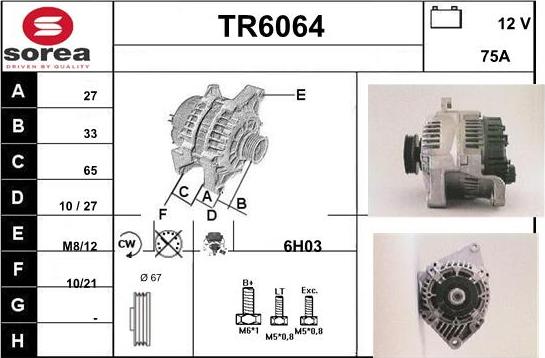 Sera TR6064 - Генератор autospares.lv