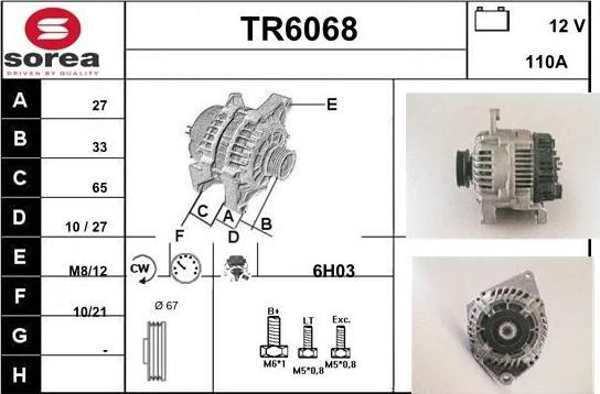 Sera TR6068 - Генератор autospares.lv