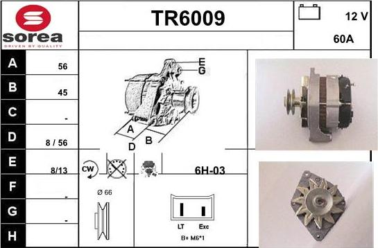 Sera TR6009 - Генератор autospares.lv