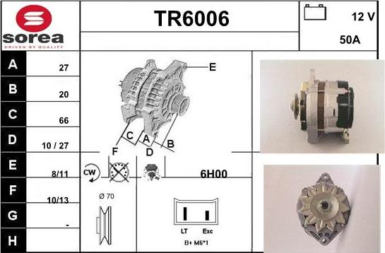 Sera TR6006 - Генератор autospares.lv